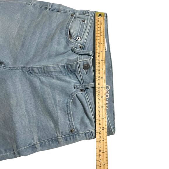 Gap 1969 Womens Jeans Size 29 Slim Straight Mid Rise Stretch Blue Denim Zip Fly - Picture 10 of 12